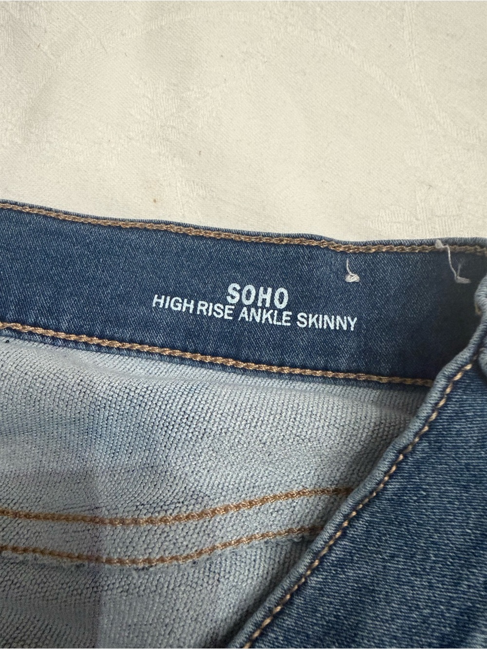 Nicole Miller Jeans Womens 12 Blue SOHO High Rise Ankle Skinny Denim - Picture 4 of 6